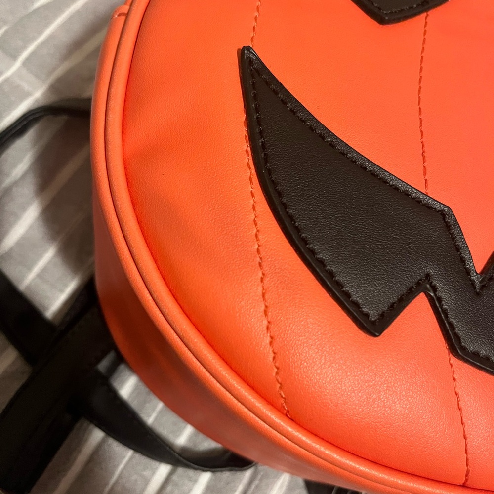 Orange Pumpkin Mini Backpack - Picture 3 of 5